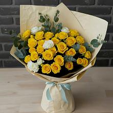 Букет цветов из:  Розы в Сергиевский