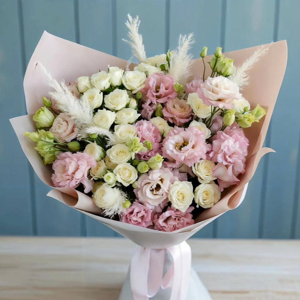 Букет цветов из: Альстромерии и Розы в Сергиевский