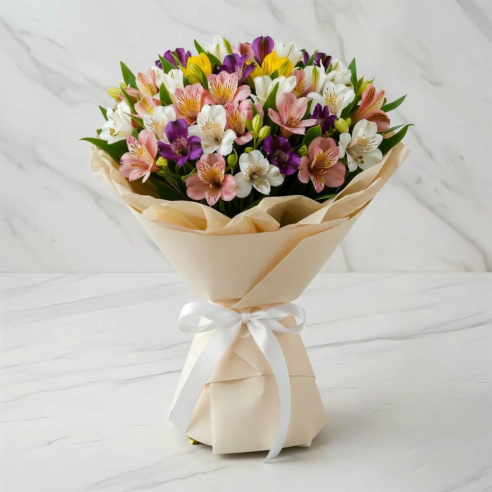 Букет цветов из: Альстромерии в Сергиевский