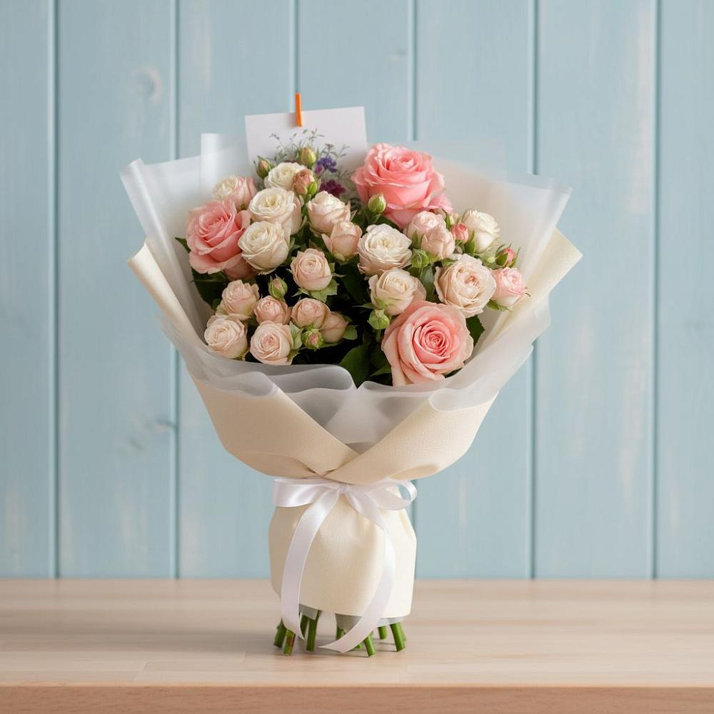 Букет цветов из: Розы в Сергиевский