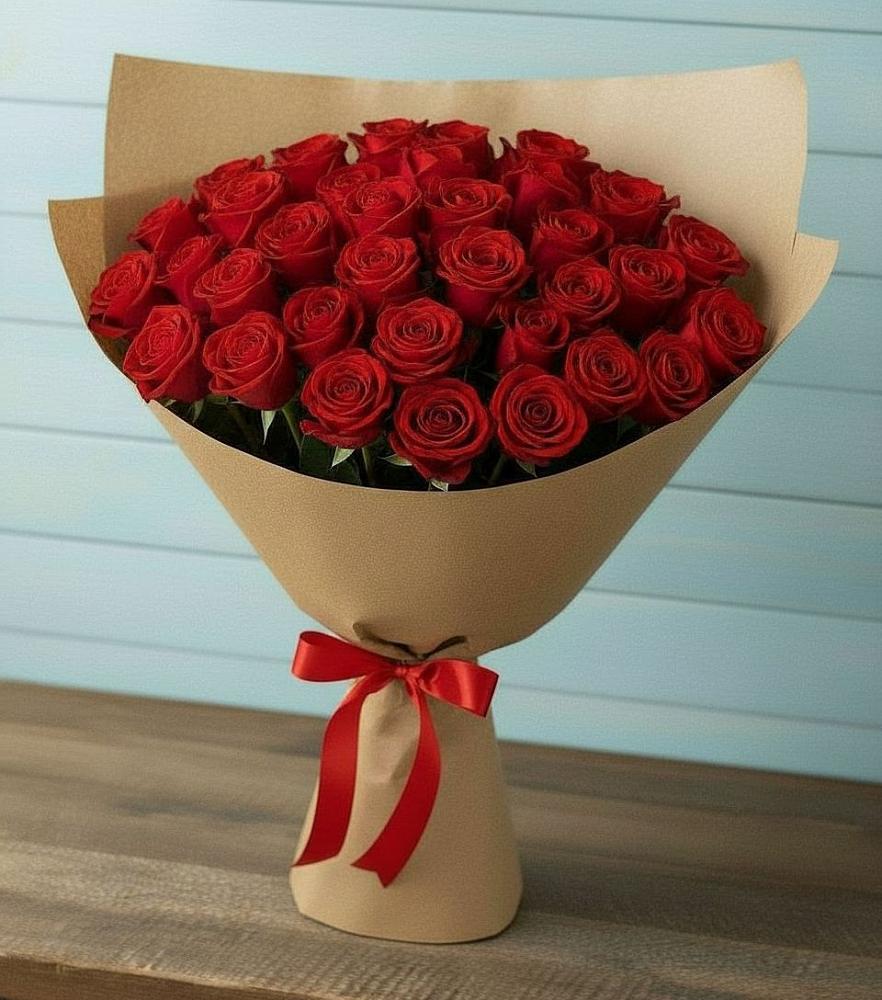 Букет Красные розы Милано в Сергиевский