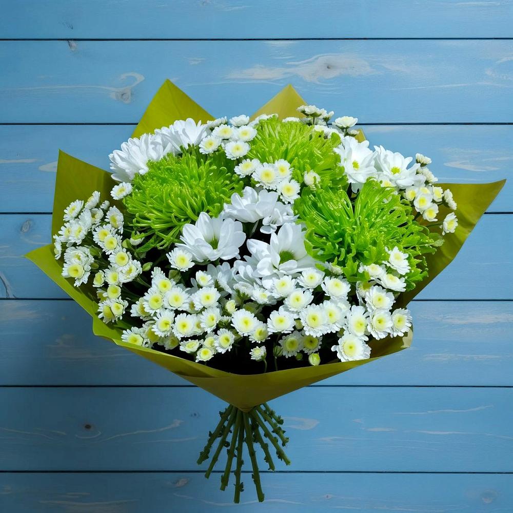 Букет цветов из: Хризантемы в Сергиевский