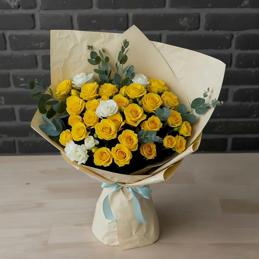 Букет цветов из: Розы в Сергиевский