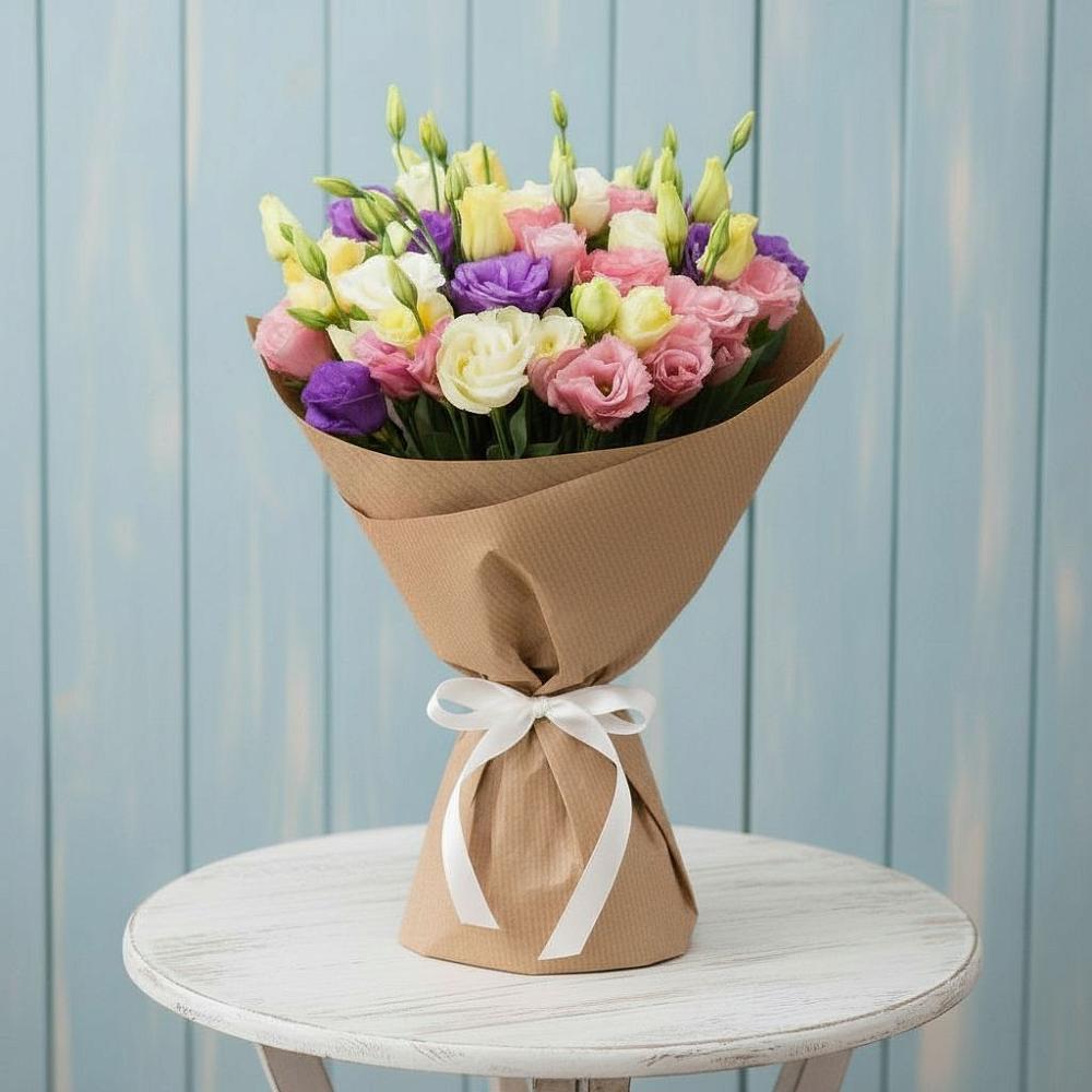 Букет цветов из: Лизиантусы в Сергиевский