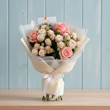 Букет цветов из:  Розы #REPLACE_PRED# Сергиевский