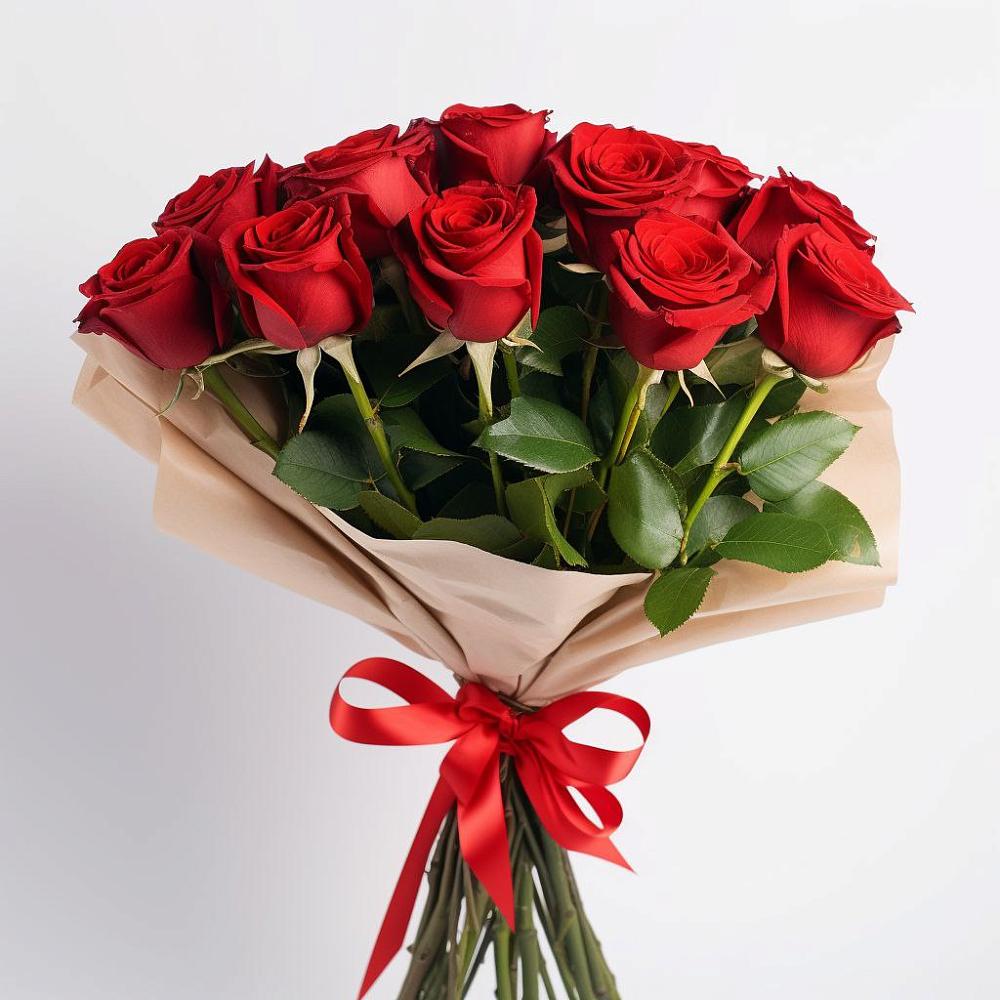 Букет 11 Красных роз Эдлесс Лав в Сергиевский