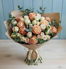Букет цветов из:  Альстромерии и Розы в Сергиевский